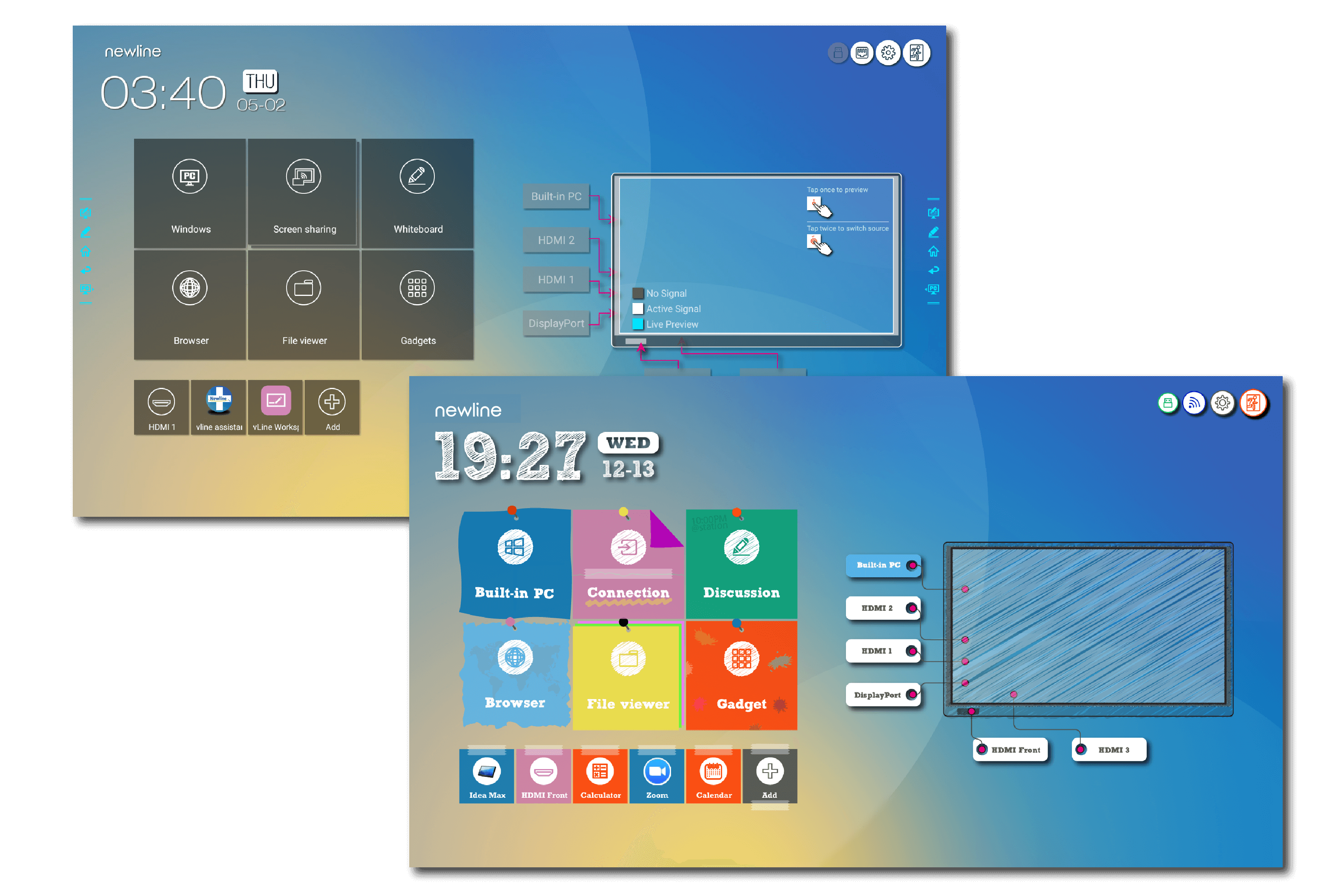 Two UI of RS Series | Newline